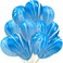 Party Time 25pcs Blue Marble Balloons 12 Inch Marble Agate Latex Balloons for Black White Birthday Party Tie Dye Balloons Decoration Wedding Baby Shower Halloween Festival Photobooth