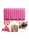 Generic Heart-Shaped Non-Stick 55 Cake Baking Mould Pink 18.5X11X1.4Centimeter