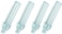 Osram Dulux D Home Decorative Durable Fluorescent Lamp (G24d-2 18W 840 4000K 1200lm) Pack of 4, luminous flux - Warm White