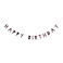 Colored Glitter Birthday Garland