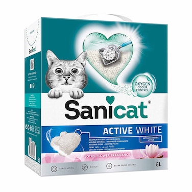 Sanicat Active White Lotus Flower Fragrance Litter 6L