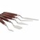 5-Piece Stainless Steel Palette Knife Set Silver/Brown