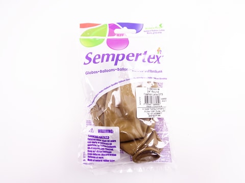 Sempertex 3 pcs, 24&quot; Round Balloons, 30g Latex Balloons, Latte