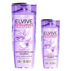 Buy LOreal Paris Elvive Hyaluron Moisture Shampoo 400ml + 200ml in Kuwait