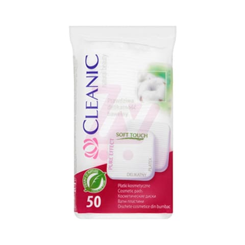 Cleanic Pure Effect Soft Touch Cotton Pads 50 Pieces