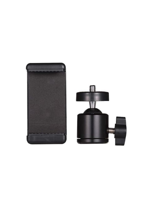 Generic - Adjustable Phone Holder With Ball Head Mount Black