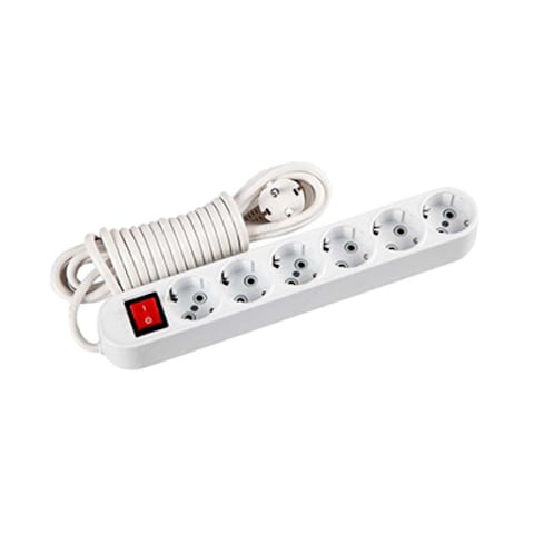 Far Socket With Switch On/Off 6 Gangs 3M