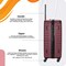 STARGOLD 4 Pack Of Hardside Spinner Number Locked Luggage Trolley