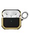 AirPods Pro 2 Case Shockproof Armor Rugged Cover with Keychain Carabiner Compatible with Apple AirPods Pro 2nd Generation 2022 Case Gold