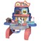 Little Story ROLE PLAY ANIMAL CARE/PET HOUSE TOY SET SCHOOL BAG (26 Pcs) - Blue, 3-IN-1 Mode