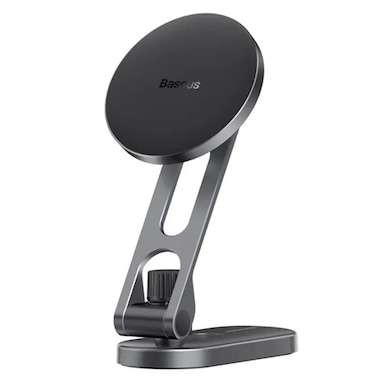 Baseus Magnetic Metal Phone Mount Compatible With Mag-Safe For iPhone 14,13, 12 Pro Plus Max Mini, Tesla Car Screen/Dashboard And Center Console Black