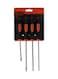 Tactix 4-Piece Basic Screwdriver Set, Multicolor