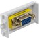 VGA Module 25mm x 50mm White Adapter faceplate for Integrated Multimedia Wall plate - faceplate DKURVE&reg;