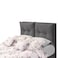In House Le&oacute;n Velvet Bed Frame - Queen - 200x150 cm - Gray