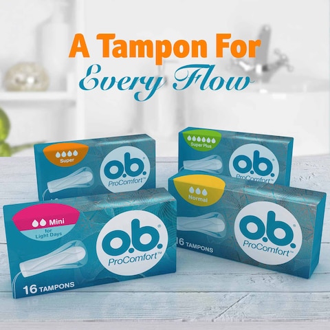 Ob Tampons Procomfort Super Pack of 16 Tampons