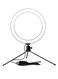 Generic - Table LED Ring Light With Tripod Stand Black/White