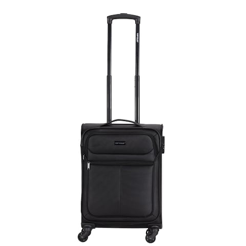 VIPTOUR Lightweight Single Piece Fabric Luggage 20 Inch Trolley Bag With 4 Spinner Wheels