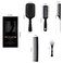 DEO KING 5 Piece Hair Brush Comb Set