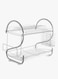 Generic 2-Tier Dish Rack With Drain Board Silver