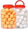 ULTIMAX 60 Pcs Table Tennis Balls Ping Pong Balls For Competition Training Professional Table Tennis Accessories Training Pong Balls Advanced Training Table Tennis Ball (White)