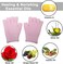 ZALCOON Moisturizing Gloves for Dry Hand - Silicone Gel Infused Lotion Spa Glove for Eczema Hand Skin Care Overnight Treatment   Healing Repair Cracked Finger Aloe Moisturizer Gloves for Adult