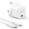Anker B2149K21 PowerPort III 20W Wall Charger With USB-C to Lightning Charging Cable - White