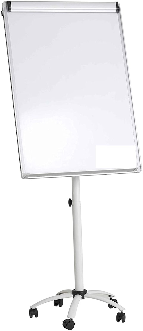 Generic Flip Chart Stand-With 5 Wheels-Magnetic White Board