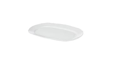 Serving plate, white, 44x30 cm