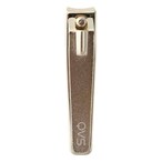 Buy QVS Skin Curved Gold Plated Nail Clipper Silver in UAE