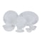Royalford 50 Pcs Opalware Dinner Set, Rf10202, Assorted Design, Lightweight, Beautiful Design Opal Dishes Sets Service For 6