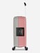 Eminent Vertica Hard Case Travel Bag Medium Luggage Trolley Polypropylene Lightweight Suitcase 4 Quiet Double Spinner Wheels With Tsa Lock B0006M Grey Pink