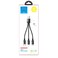 Joyroom 3 in1 portable charging cable,15cm, SM416, Black
