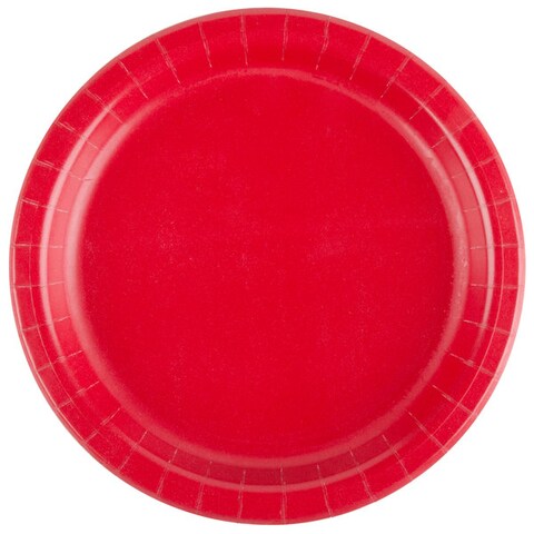 Touch Of Color Classic Red Round Luncheon Plate 7in 24 pcs