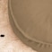 In House Round Decorative Linen Bean Bag - 70x25 cm - Beige