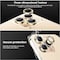 9H Tempered Glass Camera Cover Screen Protector Metal Individual Ring Protector For iPhone 14 Pro Max Gold