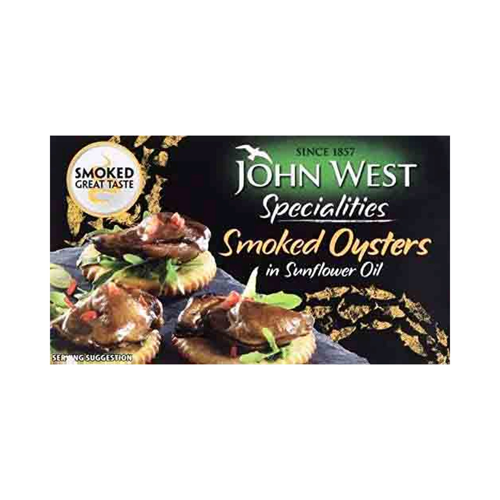 John West Specialities Smoked Oysters In Sunflower Oil 85g