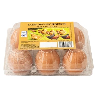 Karen Fork Organic Eggs 6 Pieces