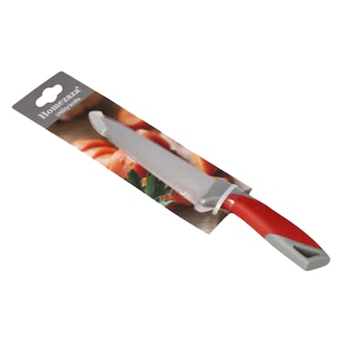 Homezaza Silicone Carving Chef&#39;s Knife 33cm Grey/Red