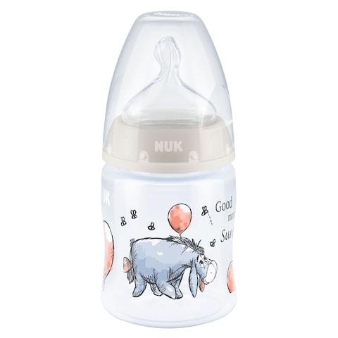 Nuk First Choice+ Winnie The Pooh Anti-Colic Feeding Bottle With Teat Clear 150ml