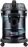 Beko Drum Vacuum Cleaner VCC70322, 21L Dust Capacity, 2400 Watts Power, Carpet + Hard Floor Nozzle, High Efficiency Filter, Blower Function, 5m Cable - Black