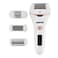 Geepas 4-In-1 Rechargeable Epilator, 2 Speed Setting, GLS86059, Hair Shaver Head, Epilator Head, Callous Remover Coarse Head, Callous Remover Fine Head, Li-Ion 600mAhx1 Battery
