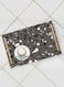 Lowha Decorative Acrylic Serving Tray With Gold Metal Handles And Terrazzo Design 20x30 cm