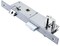 Abbasali Aluminium Door Handle White With 20mm Lock Body