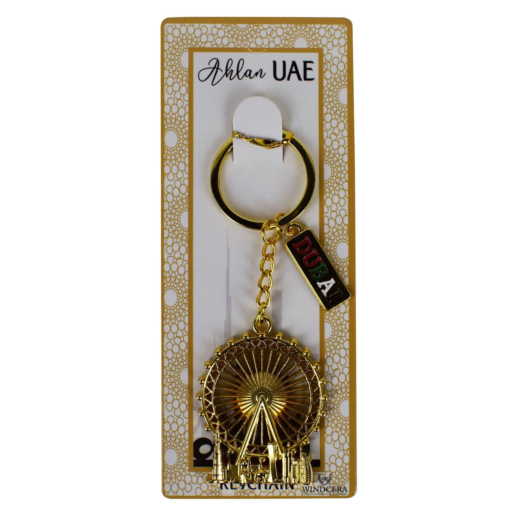 Buy Windcera Ahlan UAE Giant Wheel Designed Keychain Multicolour Online ...