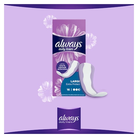 Always Pantyliner Large - 16 Pieces