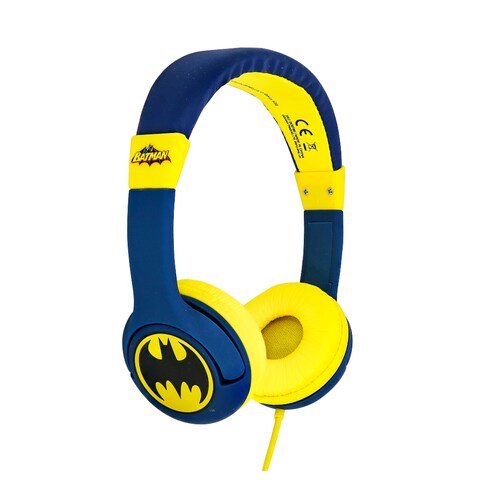 OTL Batman OnEar Wired Headphone - Safe Volume Limiting @85dB, Foldable &amp; Ajustable, Superb Sound Quality,  Works w/ Smartphones, Tablets, Ninetendo Switch, Laptops &amp; devices w/ 3.5mm port - Signal
