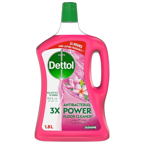 Dettol Jasmine 3X Power Antibacterial Floor Cleaner, 1.8L