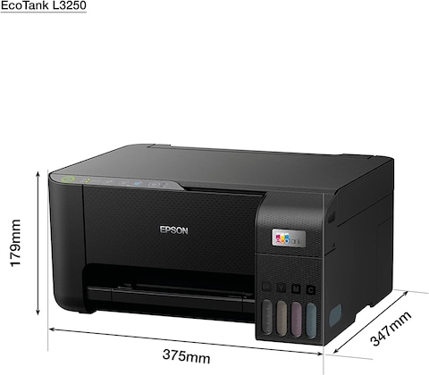 Epson Ecotank L3250 Home Ink Tank Printer A4, Colour, 3-In-1 Printer With Wifi And Smartpanel App Connectivity