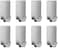 Self Adhesive Hooks, Doreen 8 Pack 304 Stainless Steel Wall Hanger Hat Hooks Rack for Kitchen Bathroom Office Closet - Waterproof, No Drill Glue Needed（GC1299A）