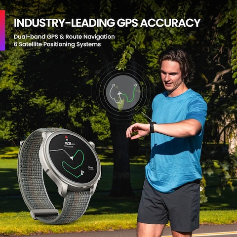Amazfit Balance Smart Watch, AI Fitness Coach, Sleep &amp; Health Tracker With Body Composition, GPS, Alexa Built-In, Bluetooth Calls, 14-Day Battery, 1.5&quot; AMOLED Display, For Android/iPhone, Black